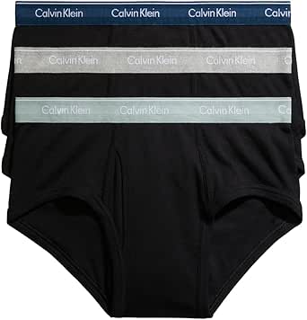 Calvin Klein Men's Cotton Classics 3-Pack Briefs for Comfort