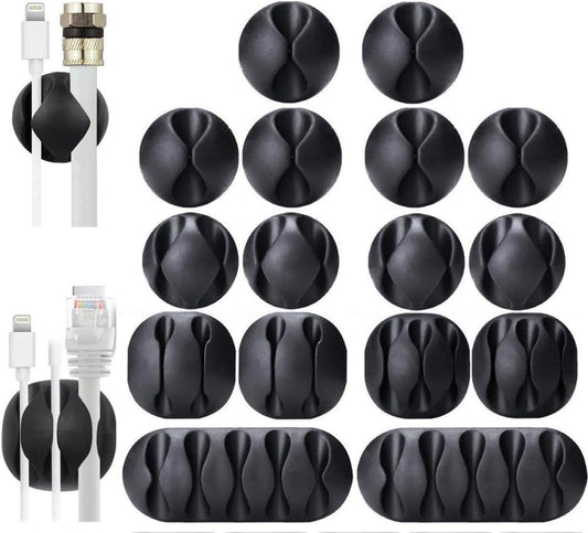 Wire Organizer Combo Pack - Desk & Car Cable Clips