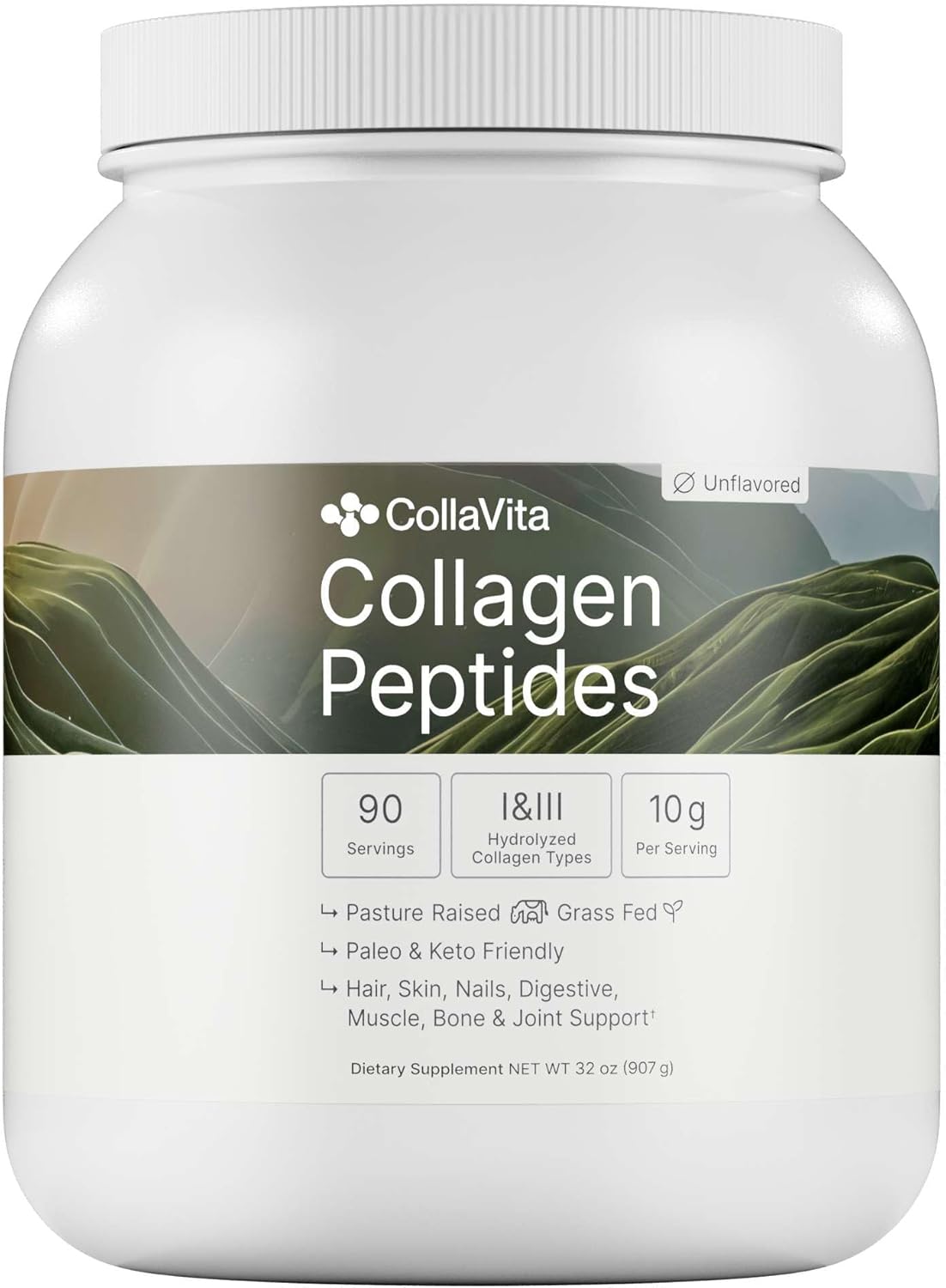 Collagen Peptides Powder for Joints, Skin, Hair & Nails