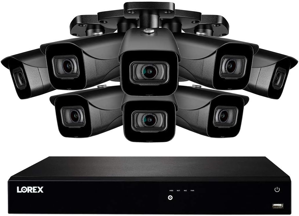 16-Channel Fusion NVR System with 4K IP Cameras for Security