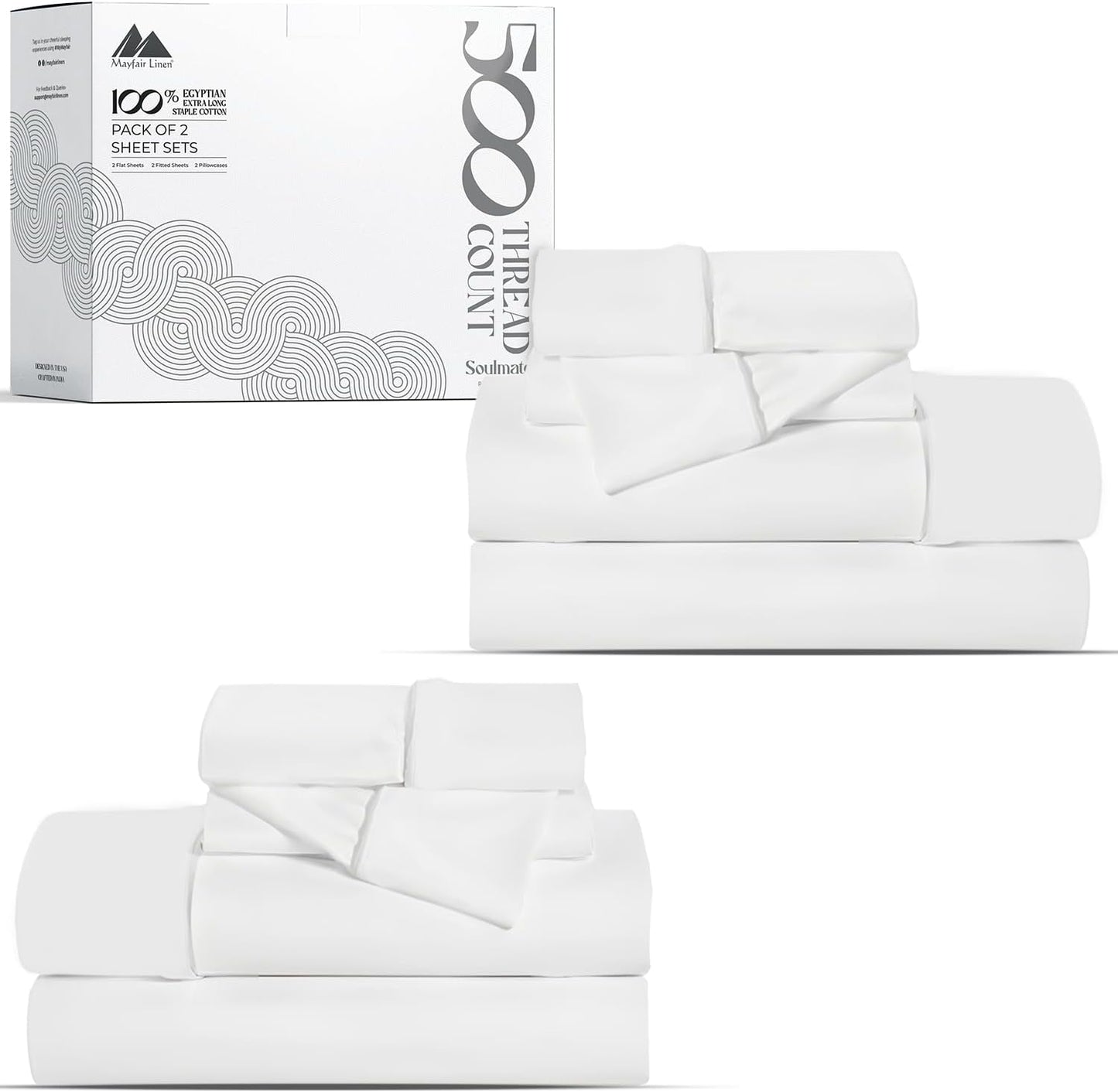 Luxury 500 Thread Count Queen Sheet Set for Ultimate Comfort