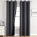 Blackout Curtains 84 in Long 2 Panels Set - Total Light Blocker