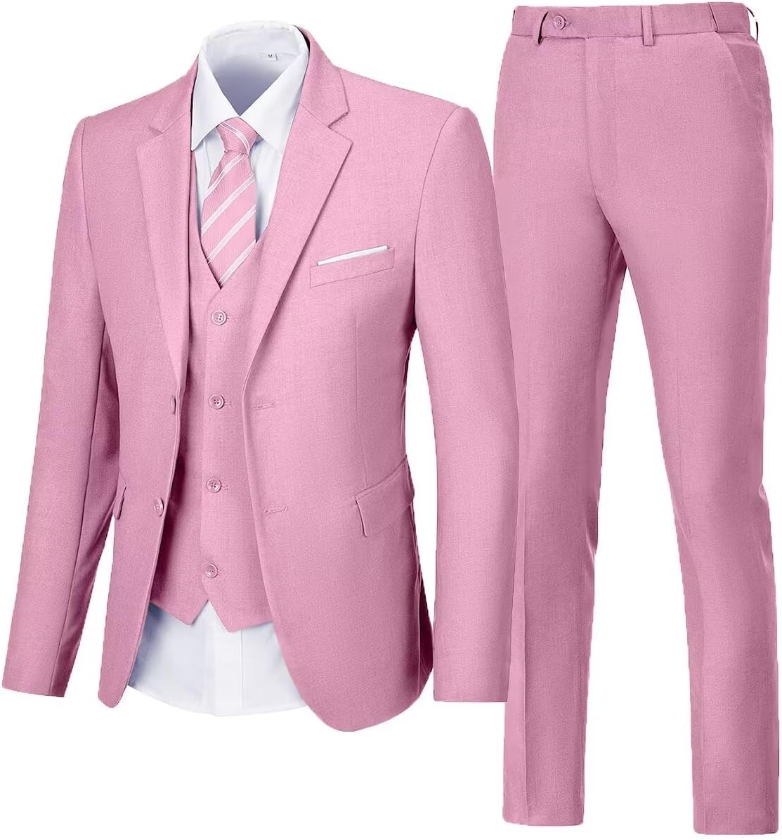Men's 3 Piece Wedding Suit Slim Fit Tuxedo Set for Special Occasions