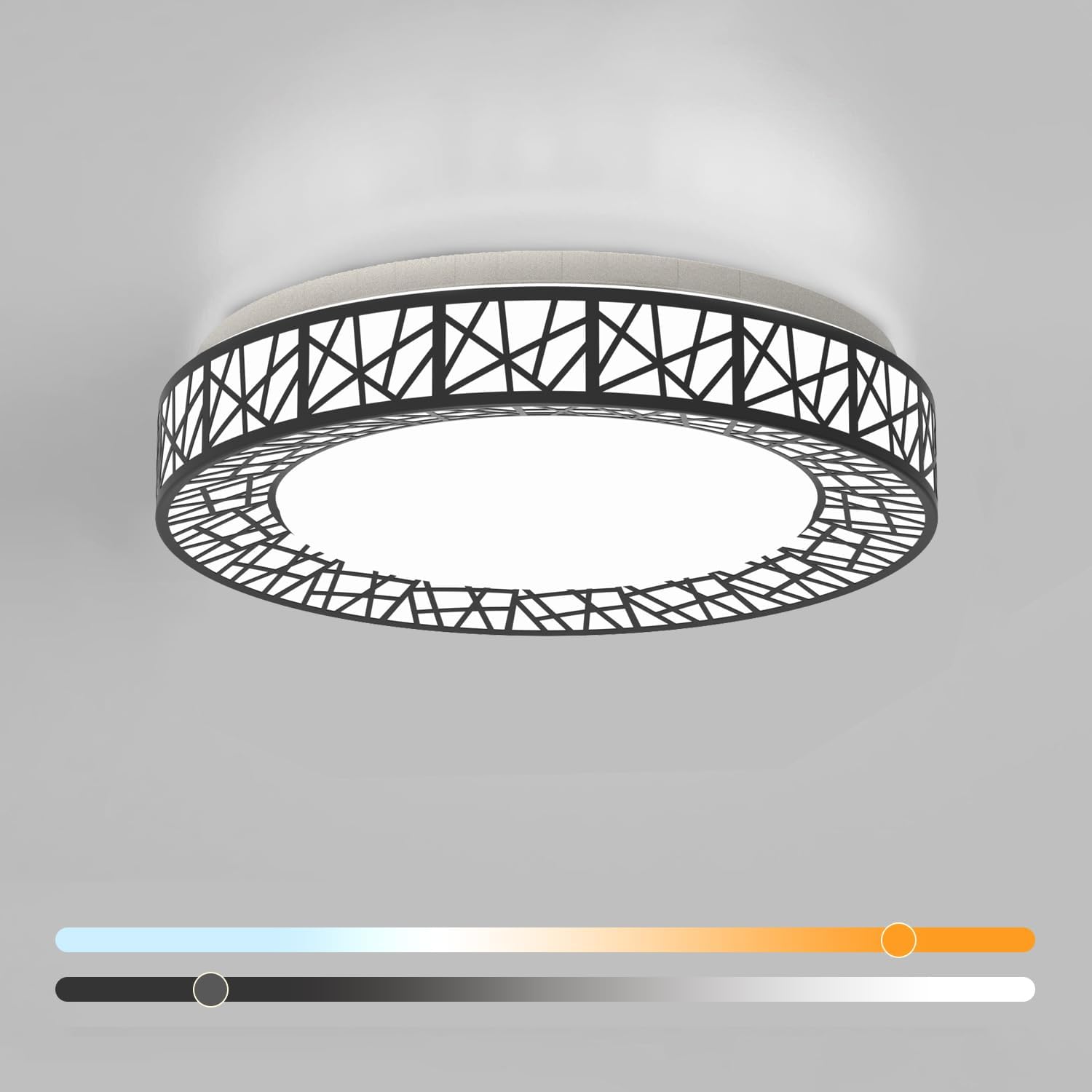 16 Inch Flush Mount Ceiling Light with Adjustable Color Options