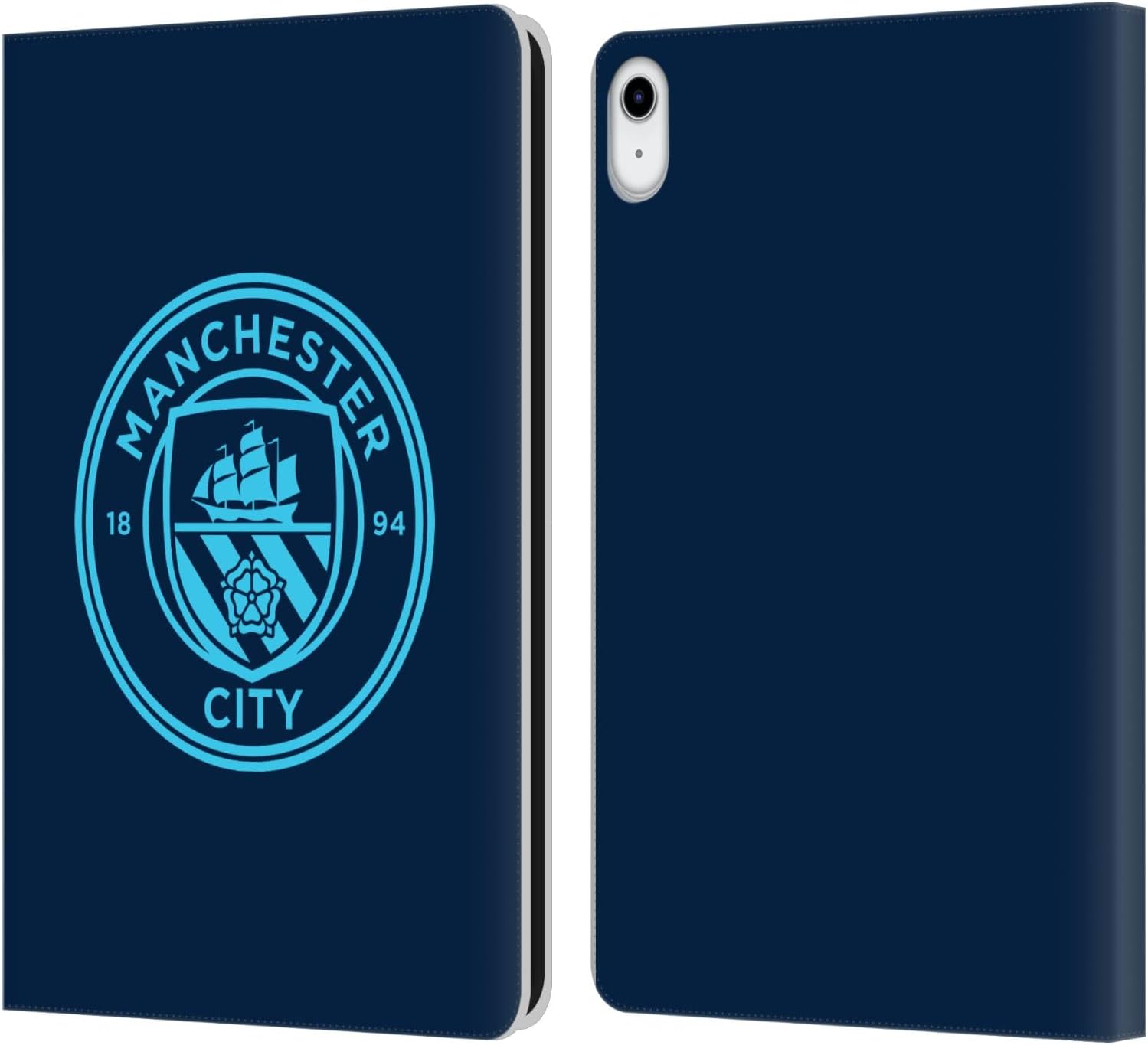 Manchester City FC Electric Blue Badge Leather Wallet Case
