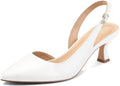 Women's Slingback Kitten Heels Pointed Toe Pumps - Elegant 2in Heel