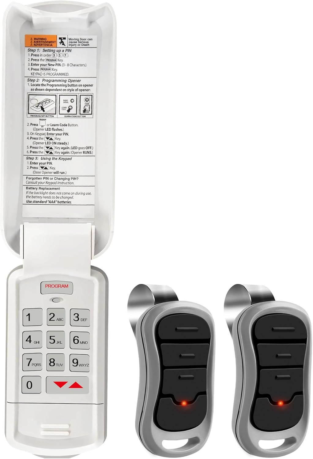 Genie Garage Door Opener Keypad & Remote with 3-Year Warranty