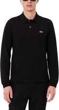 Classic Lacoste Men's Long Sleeve Polo Shirt for Versatile Comfort