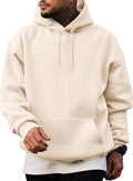 Mens Casual Cotton Hooded Drawstring Hoodie - Lightweight Comfort look