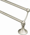 Moen Lounge 24-Inch Double Towel Bar Brushed Nickel - Stylish Storage