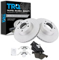 TRQ Front Brake Pad & Rotor Kit - Ceramic G-Coated Front Kit