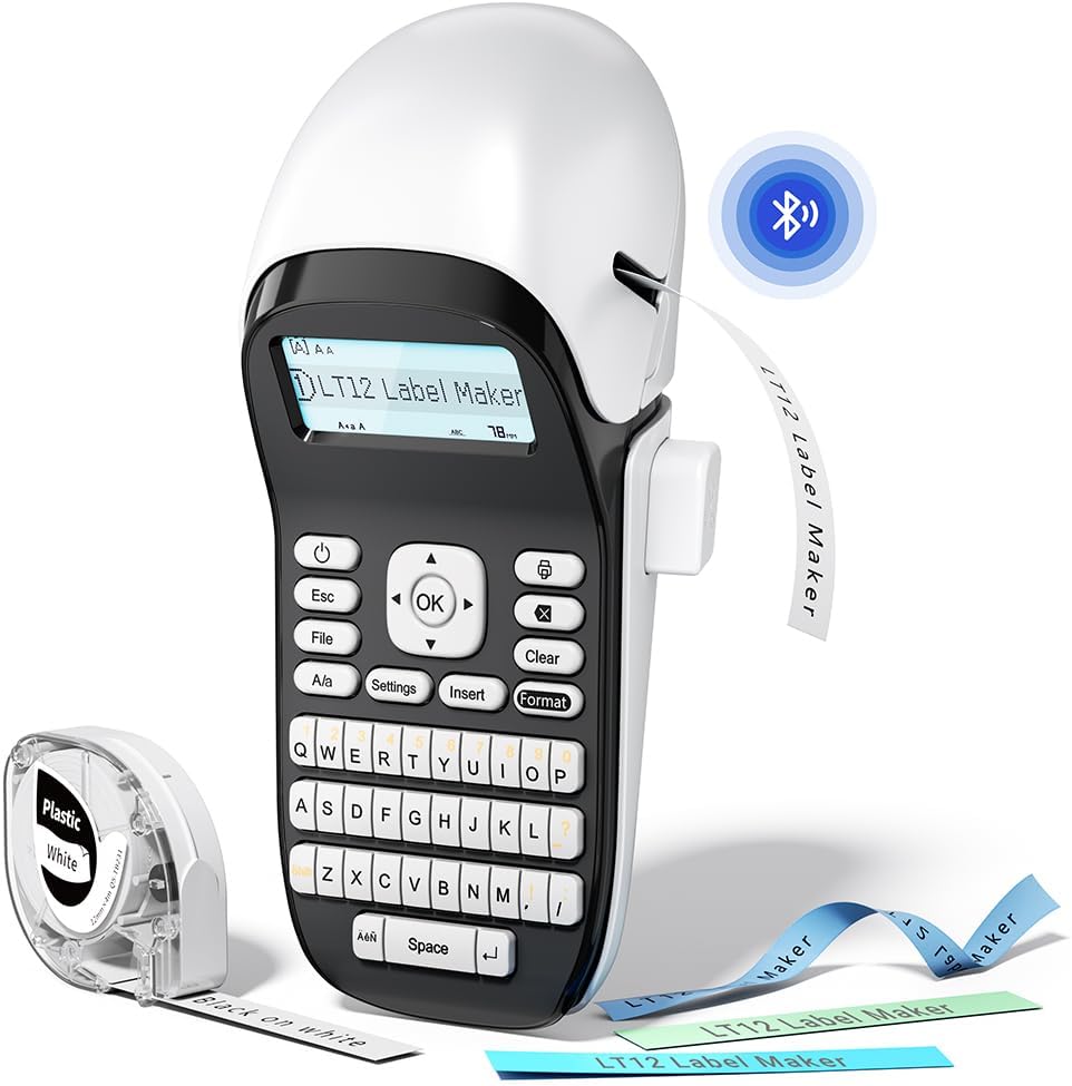 Phomemo LT-12 Bluetooth Label Maker - Easy Labeling