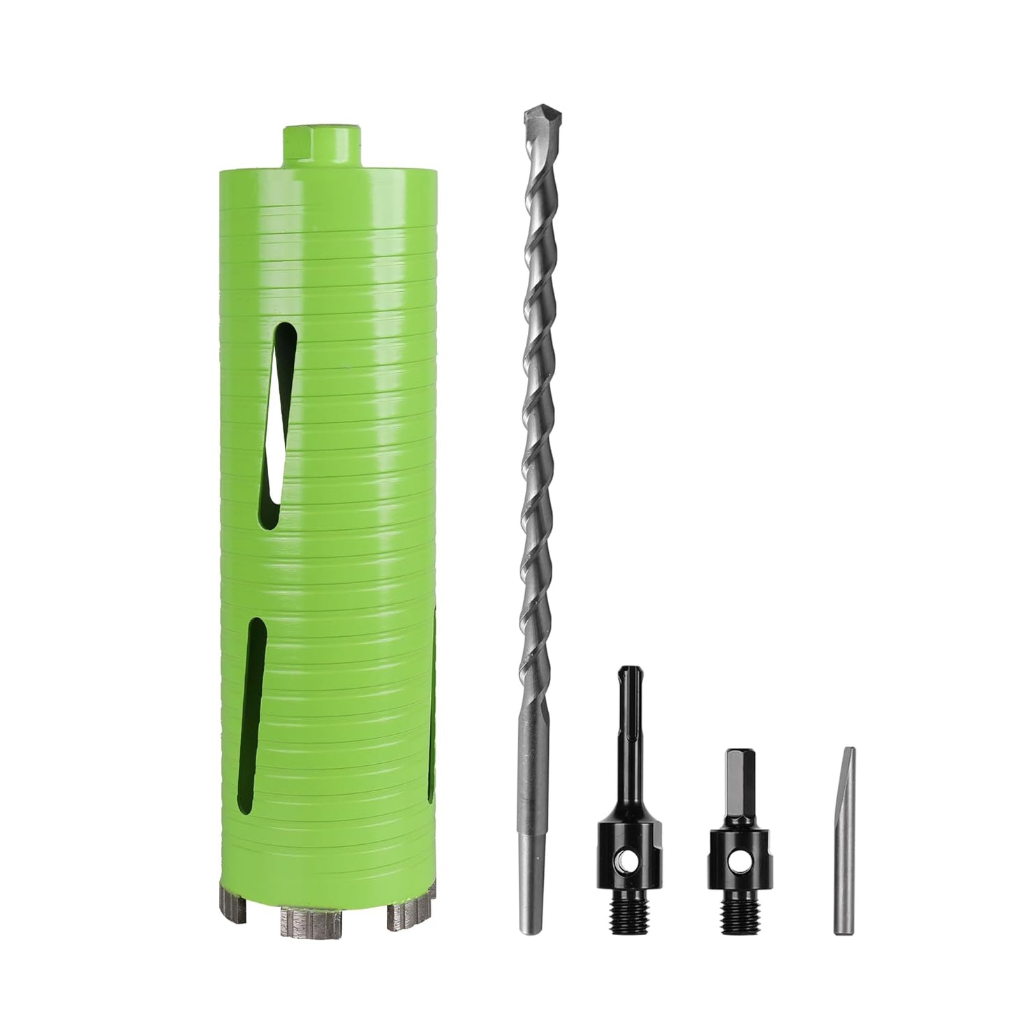 3 1/2 Inch Dry Concrete Core Drill Bit with Adapters and Pilot Bit