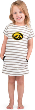 NCAA Toddler Girls Short Sleeve Striped Dress by Little King