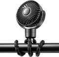 Stroller Fan with 4000mAh Battery - Portable 4-Speed Stroller Clip Fan