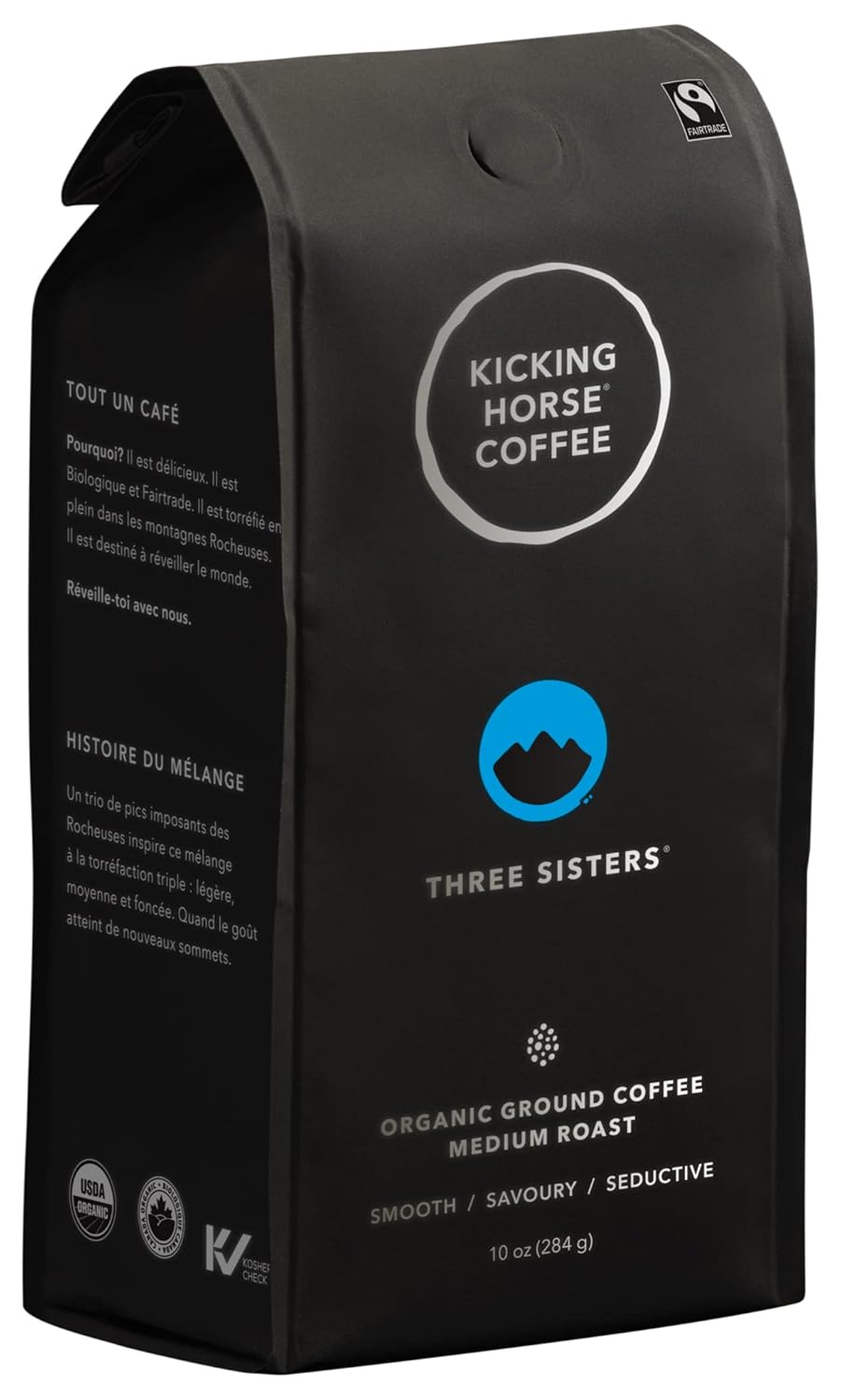 Kicking Horse Coffee Three Sisters Medium Roast Ground 10 Oz