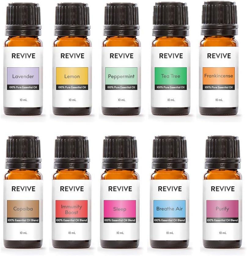 Revive Essential Oils Starter Kit for Aromatherapy and Care