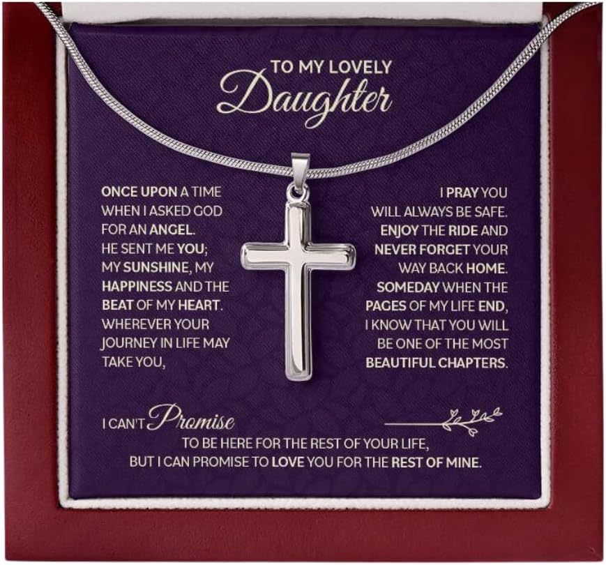 To My Beautiful Daughter Necklace - Heartfelt Gift from Parents
