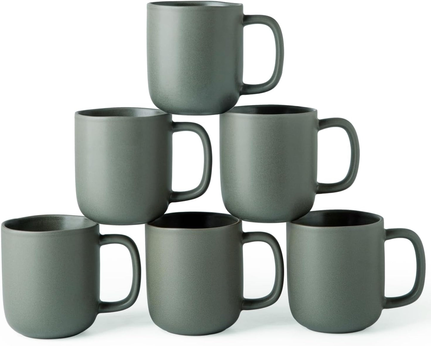 AmorArc 14oz Coffee Mugs Set of 6 for Stylish Beverage Enjoyment