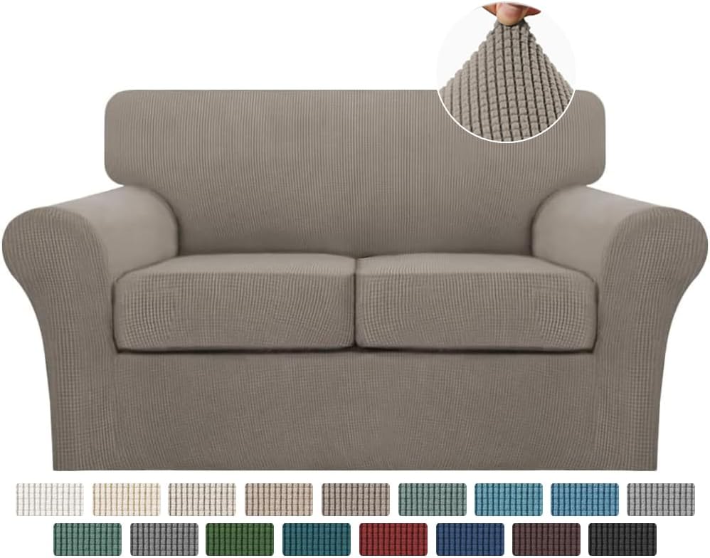 Turquoize 3 Piece Sofa Covers for Loveseat with Cushion Covers