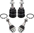 TRQ Front Upper and Lower Ball Joint Set Compatible with 2014-2020