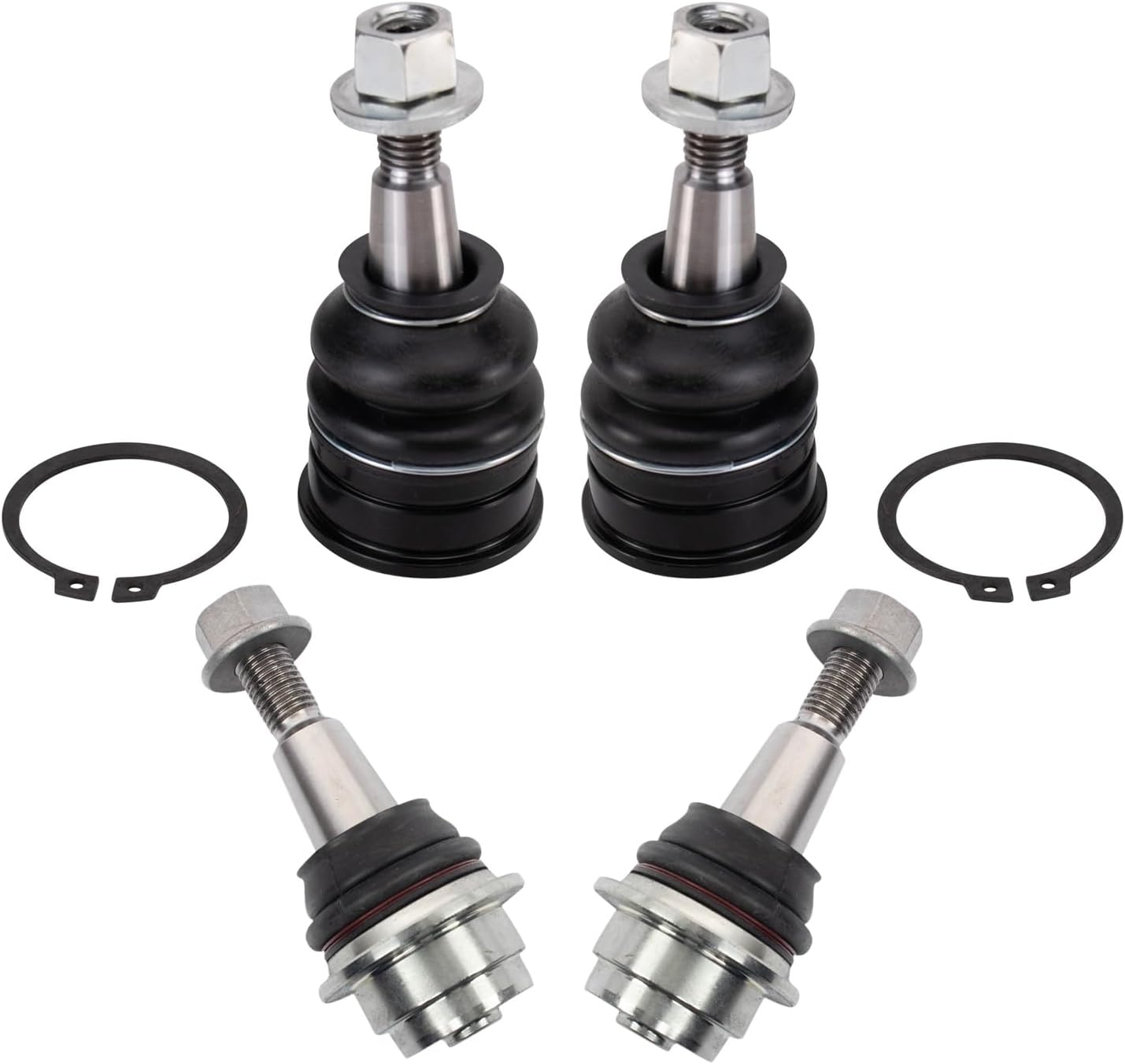 TRQ Front Upper and Lower Ball Joint Set for Cadillac and GMC