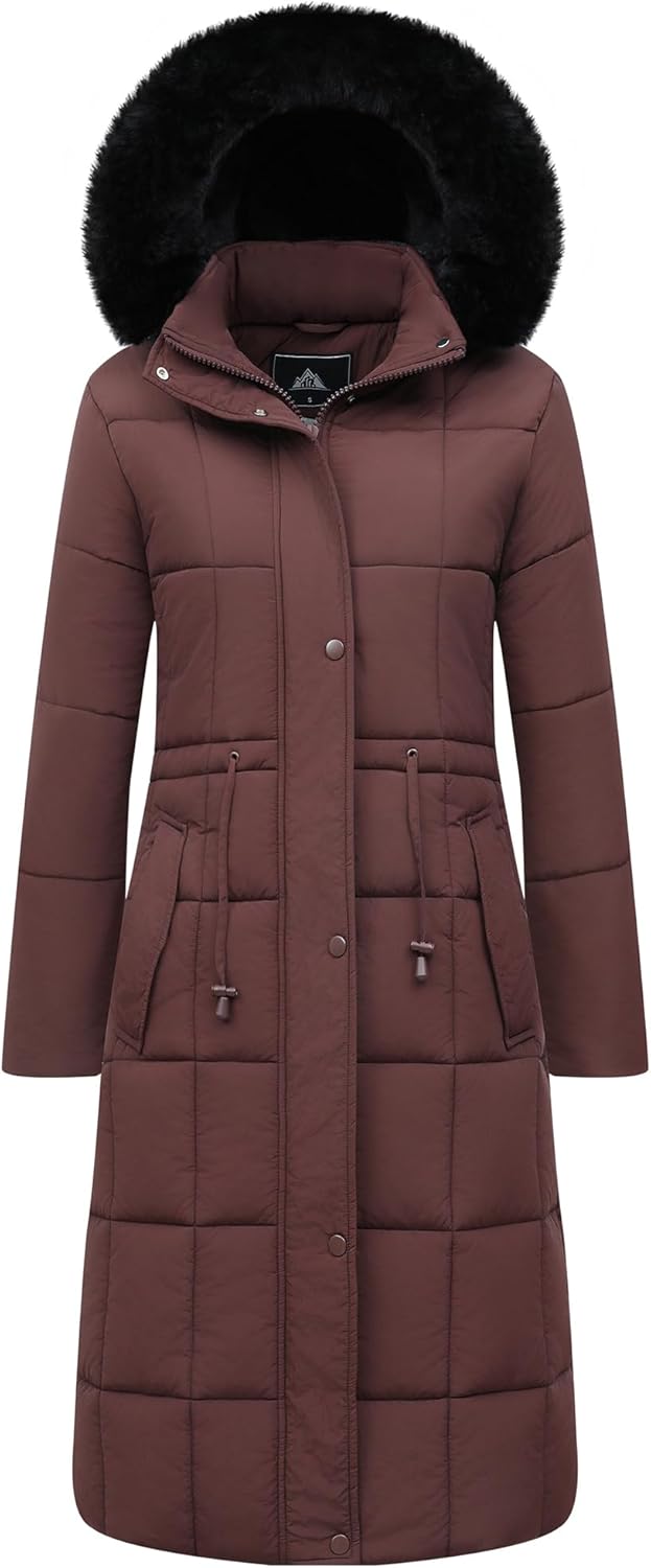 GOLDLADIES Women's Winter Coat Long Waterproof Parka for Cold Weather