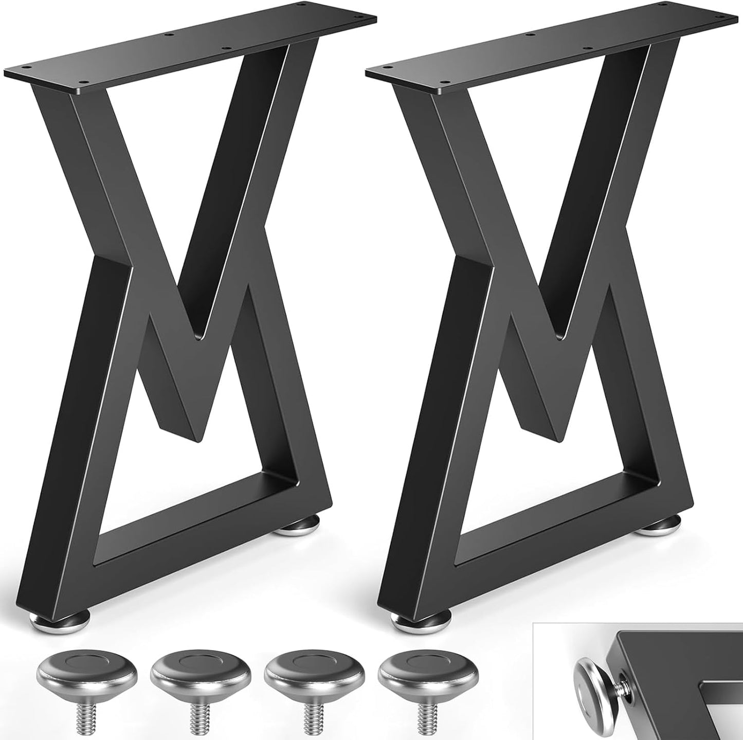 16 in Metal Coffee Table Legs for DIY Furniture Projects