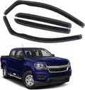 In Channel Rain Guards for 2015-2022 Chevy Colorado/GMC Canyon Crew