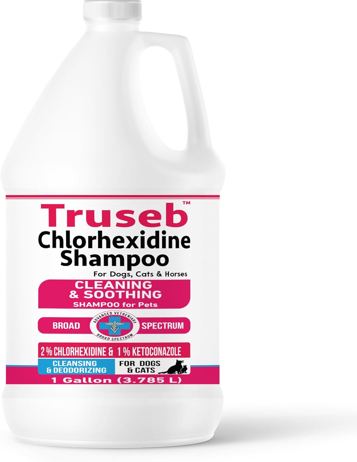 Truseb Topical Ketoconazole and Chlorhexidine Shampoo for Pets