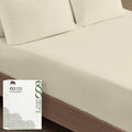 Egyptian Cotton 600 TC Queen Fitted Sheet - Deep 16ft Pocket Sand