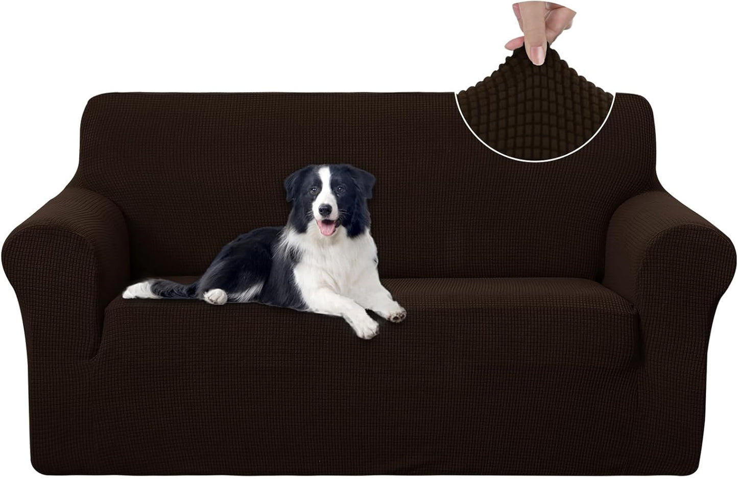 U-NICE HOME Oversized Stretch Loveseat Couch Cover for Pets