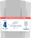 Sterling Shelf Liners 16 in x 48 in Set of 4 - Clear Pantry & Closet