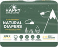 Happy Little Camper Ultra-Absorbent Natural Baby Diapers Size 2