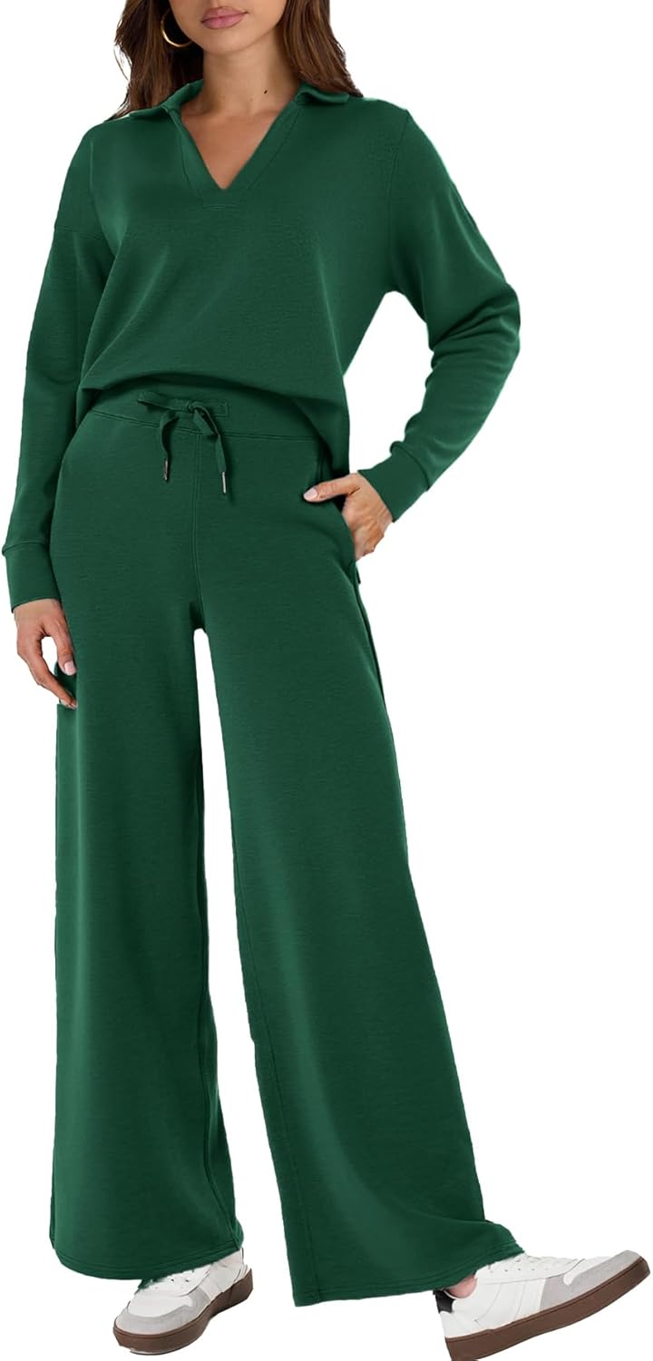 Glamaker Women's 2 Piece Sets Casual Long Sleeve Sweatsuits