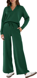 Glamaker Women's 2 Piece Sets Outfits Casual Long Sleeve Sweatsuit