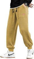 Corduroy Joggers Pants Men Baggy Tapered Sweatpants - Comfortable Wear
