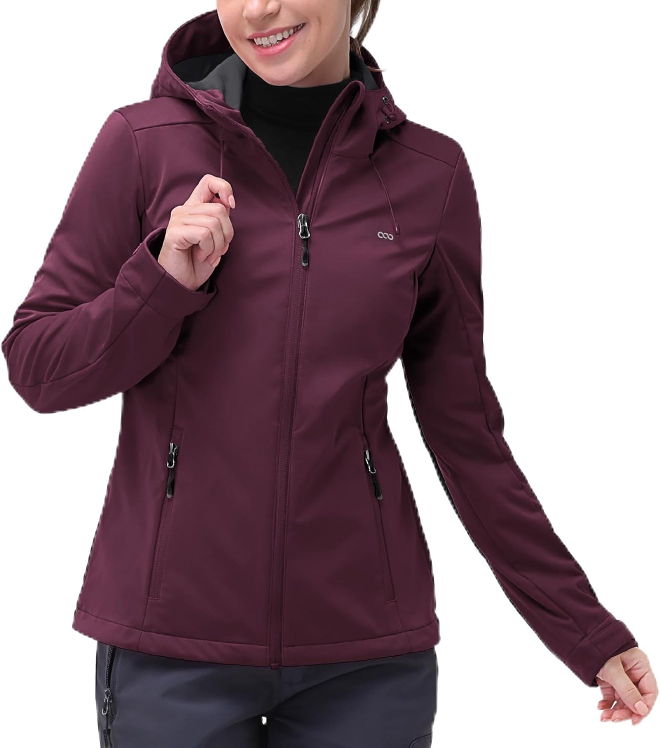 33,000ft Women's Softshell Jacket: Lightweight Waterproof Windbreaker