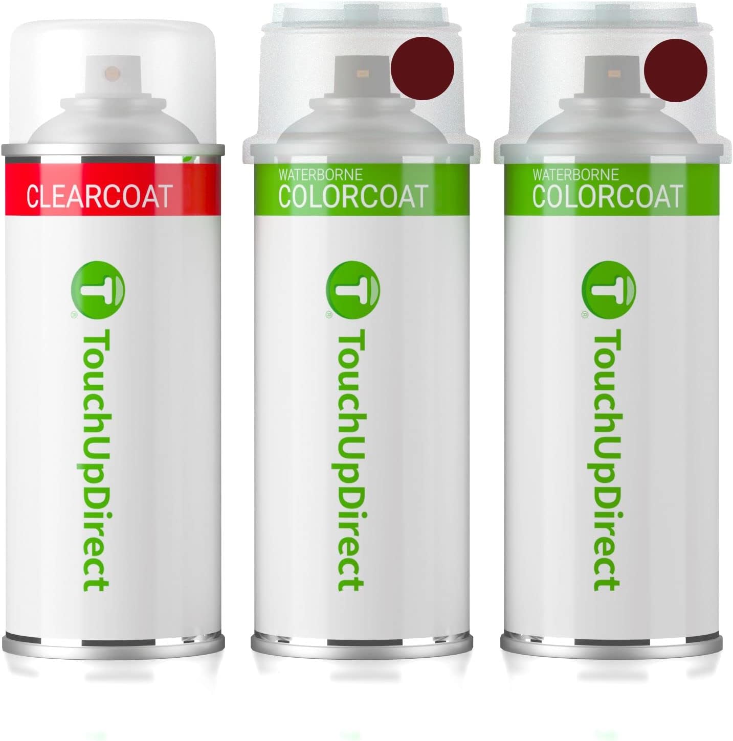 TouchUpDirect Crimson Metallic Tricoat Car Touch Up Paint Kit