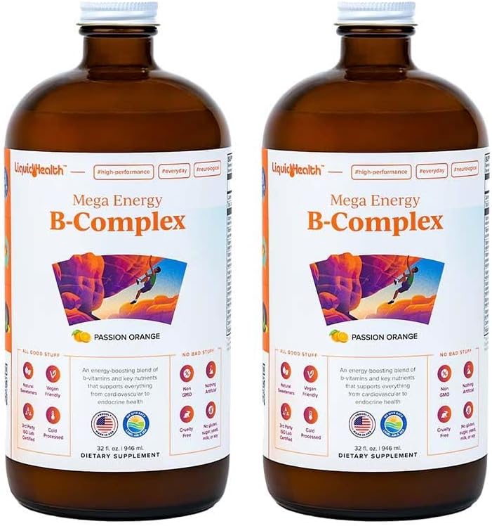 Mega Energy B-Complex Liquid Vitamin Supplement for Adults