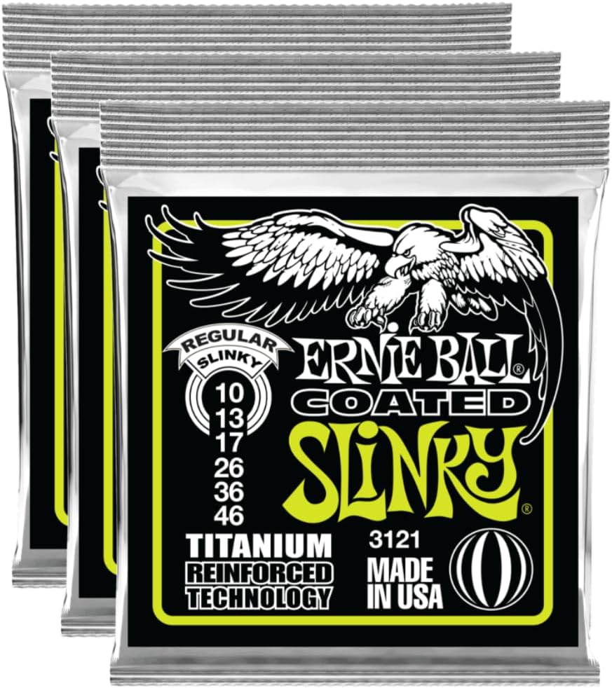Long-lasting Tone: Ernie Ball Coated Electric Guitar Strings
