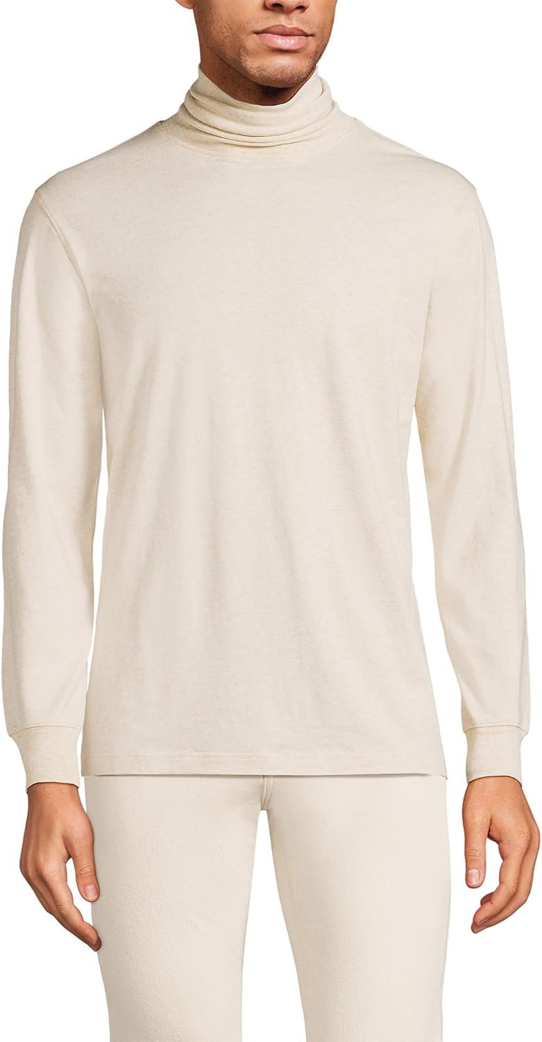 Lands' End Men's Super-T Cotton-Blend Turtleneck Shirt Review