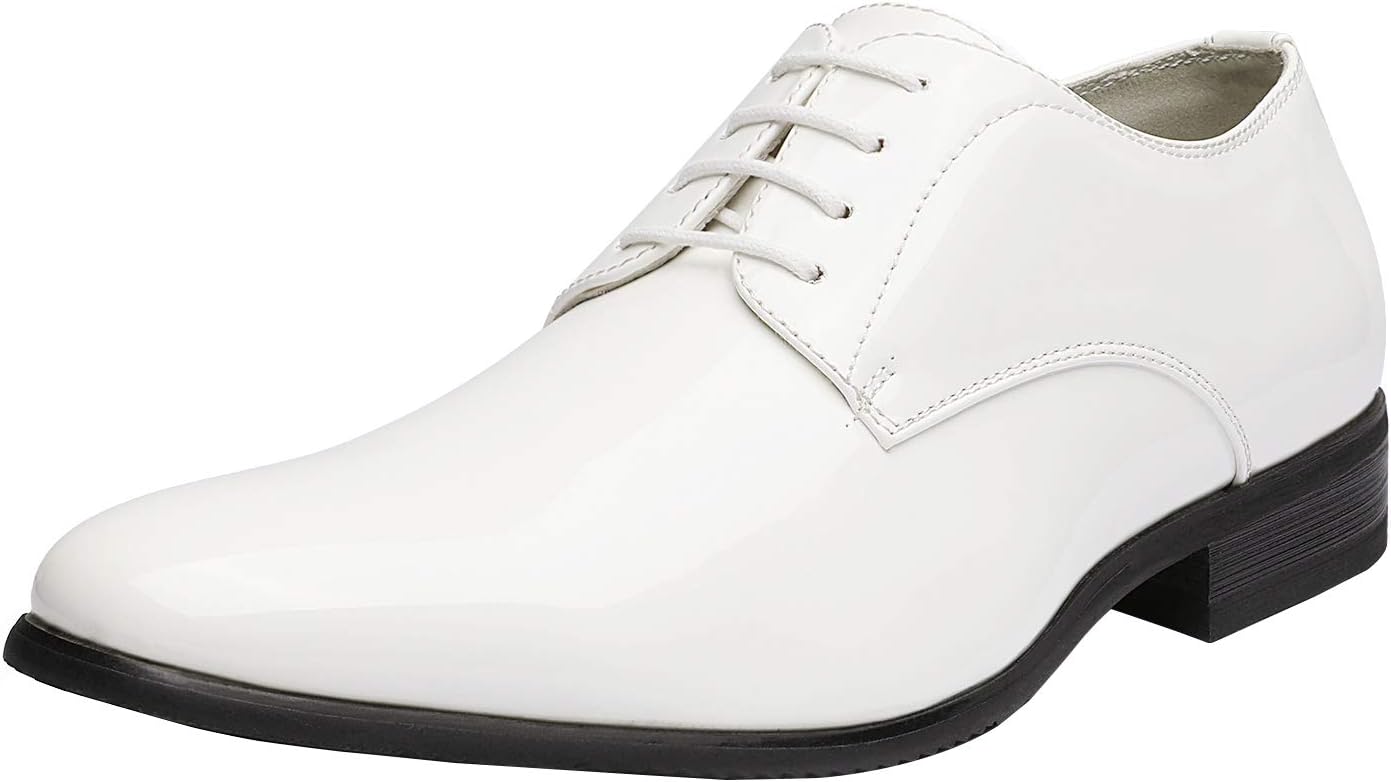 Bruno Marc Men's Faux Patent Leather Tuxedo Dress Shoes Review