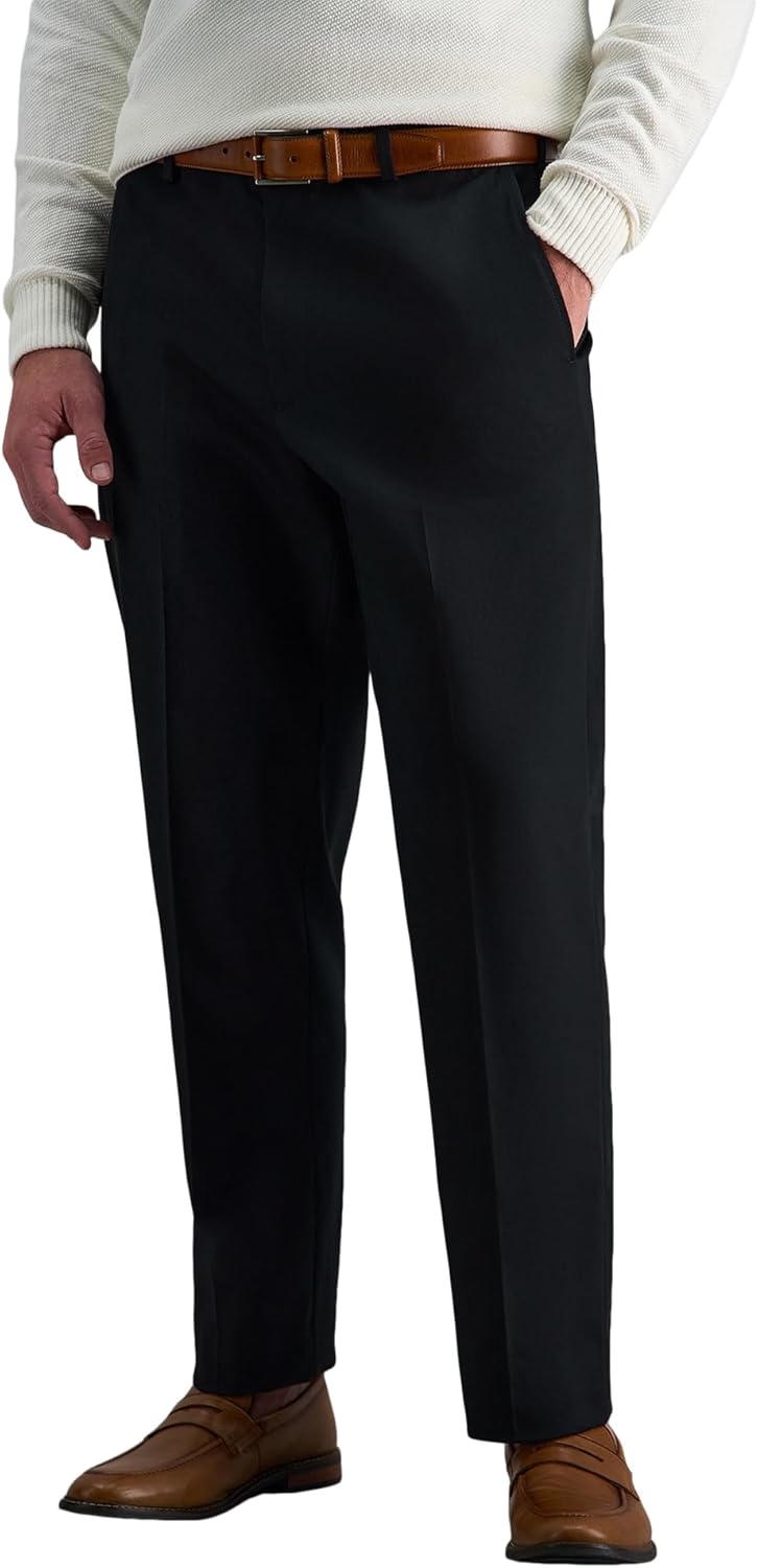 Haggar Men's Premium No Iron Khaki Classic Fit Casual Pant