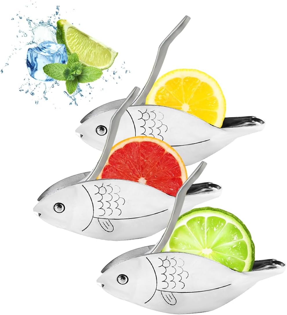 HyzaPhix Fish Lemon Juicer: Portable Hand Press for Fresh Citrus