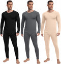 Men's Thermal Underwear 3-Set Base Layer - Fleece Lined Warmth