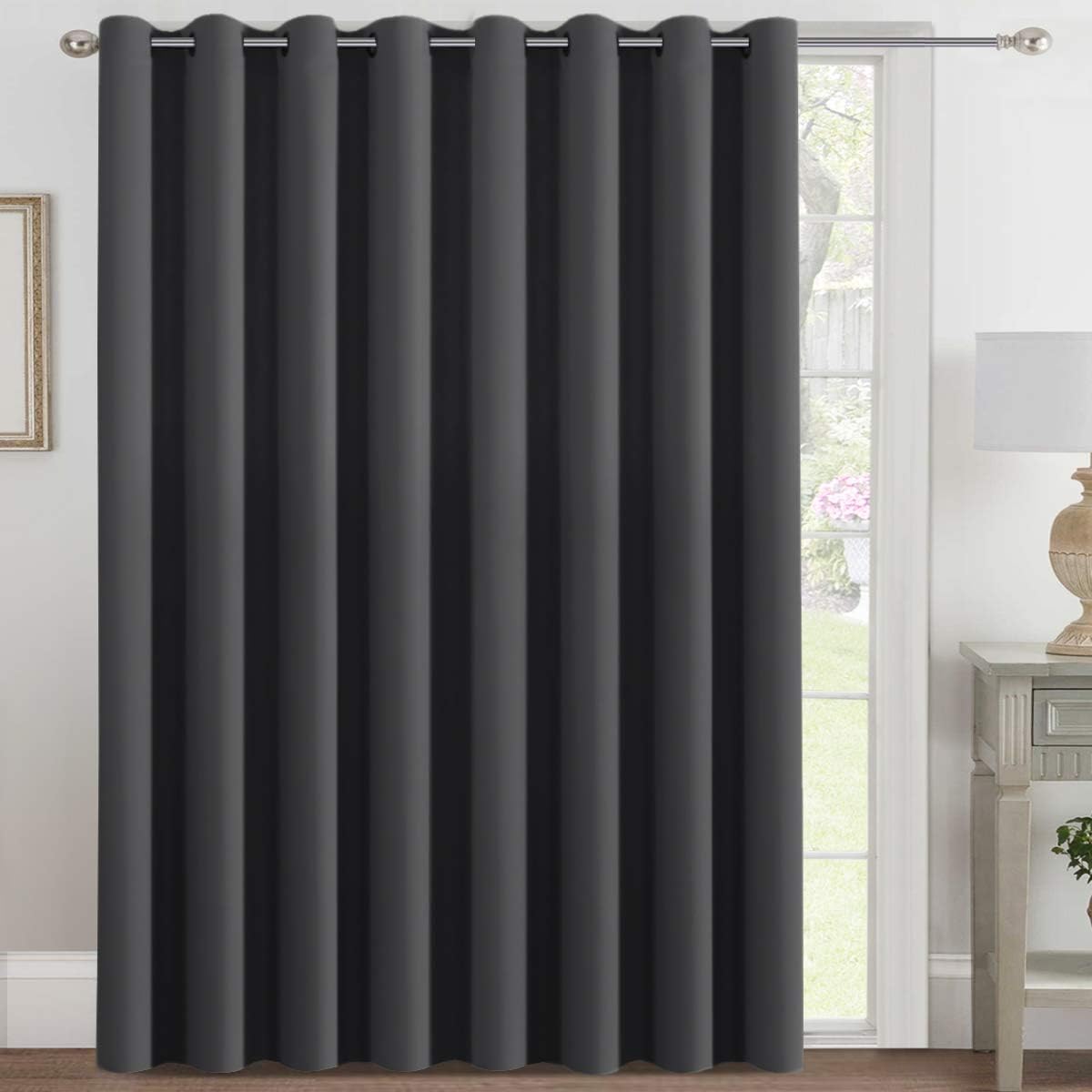 H.VERSAILTEX Blackout Patio Curtains for Sliding Door 100 x 84