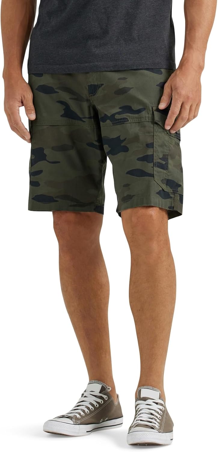 Lee Relaxed Fit Cargo Shorts with Elastic Waistband for Comfort