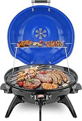 Electric BBQ Grill Techwood 15-Serving Indoor/Outdoor Grill - Portable