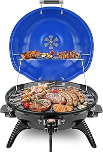 Electric BBQ Grill for Indoor & Outdoor Use - 15 Servings